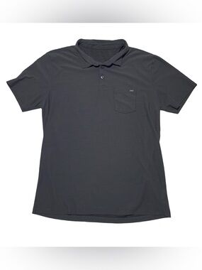 Vuori Mens Ace Polo Shirt Charcoal Gray Size XL